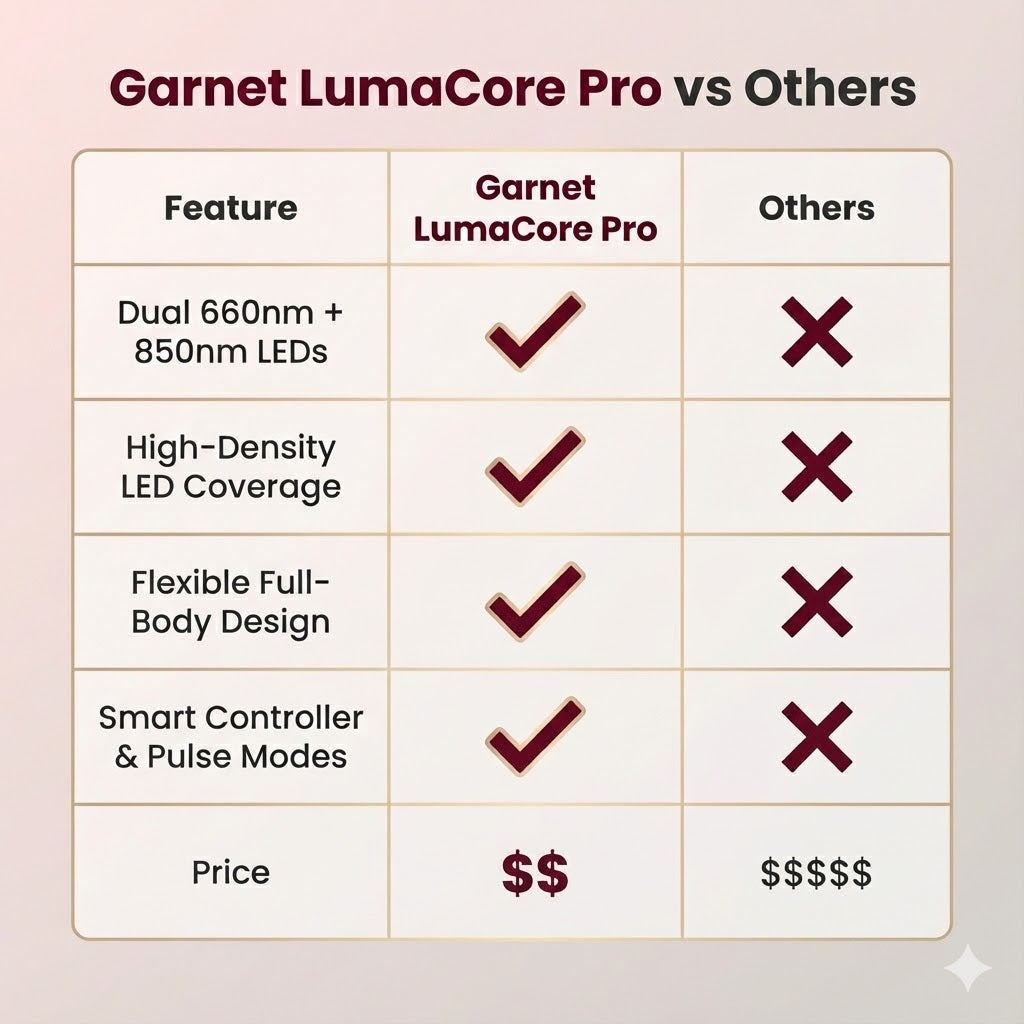 LumaCore Pro Red Light Therapy Belt